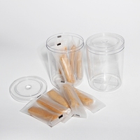 Boîte ronde pour bonbons, contenant en plastique Transparent, en PVC, avec impression personnalisée