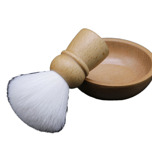 Brocha de Afeitar Personalizada con Logotipo para Hombre, Pelo Sintético, Mango de Madera, Afeitado en Húmedo, Crema de Afeitar de Seguridad, Espuma para Hacer Jabón, Cepillo de Limpieza para Barba - Product Image 3