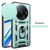Lichicase casing Bumper penyangga cincin tahan guncangan produk penjualan laris untuk Redmi A3 penutup belakang ponsel cincin logam