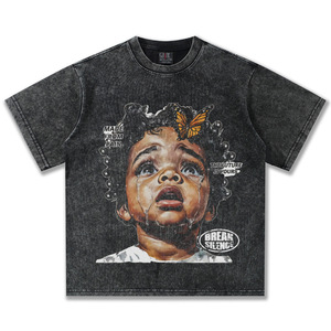 T-shirt di Alta Qualità del Designer, 100% Cotone 300gsm, Abbigliamento Streetwear, Maglietta Estiva con Stampa Grafica per Uomo BROADTRU - Product Image 3