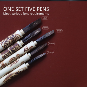 Qalam Zukhrufi artisanal en herbe de thronnier <span class=keywords><strong>javanais</strong></span> |   Stylo à plume professionnel pour la calligraphie arabe - Product Image 2