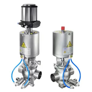 DONJOY 3A CE Sanitary Aseptic CIP Double Seat Mixing Proof Valves E-C Series Mixproof Valves