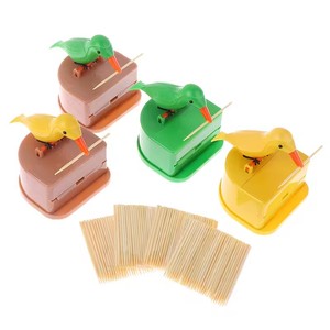 1 pièce Distributeur de cure-dents en forme d'oiseau mignon, Cadeau amusant, Décoration de table, Boîte à cure-dents - Product Image 5