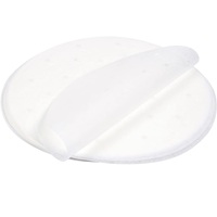 Papier de cuisson pour dim sum perforé rond antiadhésif double face avec logo personnalisé, revêtement en silicone de qualité alimentaire pour l'emballage
