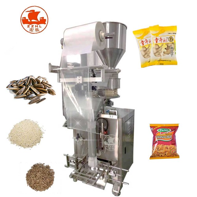 Automatic Granule Packing Machine Snacks Potato Plantain Banana Chips Shrimp French Fries Pouch Seed Packing Machine