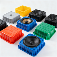 Couvercle audio en plastique personnalisé en usine coque de haut-parleur boîtier d'amplificateur pièces d'injection plastique boîtier d'ampli audio domestique