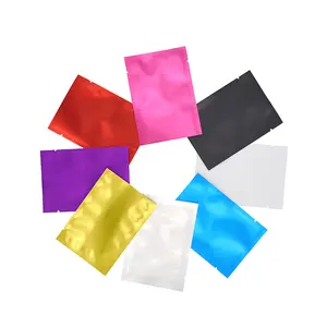 7*10cm mat plastik vakum renkli Mylar alüminyum folyo kese isı yapışmalı çanta kokusu geçirmez folyo kese