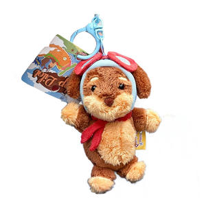 Pendentifs en peluche Pabaisi <span class=keywords><strong>Teckel</strong></span> Pilote, Porte-clés amusants en peluche chiot, Breloques pour sacs à dos, Jouets en peluche stylisés, Cadeau pour étudiants - Product Image 6