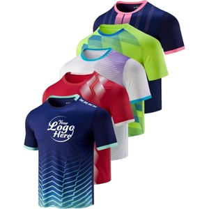 เสื้อยืดคอกลมถักสำหรับผู้ชาย แห้งเร็ว ระบายอากาศได้ดี เหมาะสำหรับออกกำลังกาย วิ่ง ฟิตเนส แขนสั้น ขายส่ง - Product Image 1