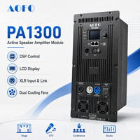 Module d'amplificateur de haut-parleur DSP 2 canaux 1300W en métal avec écran LCD pour système de sonorisation actif