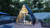 Maisons triangulaires, maisons préfabriquées à bas prix, maisons modulaires, maisons conteneurs, maisons en bois en forme de A, maisons de camping, hôtels, maisons