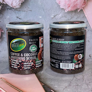 Gommage corporel exfoliant au café et à la noix de coco le plus vendu pour toutes les zones - Nettoyage en profondeur, hydratant, blanchissant - Sels de bain - 500g - Product Image 6