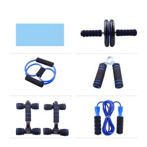 Set de Gimnasio en Casa de Alta Calidad: Cuerda para Saltar, Agarraderas, Bandas de Resistencia para Ejercicios Abdominales - Incluye Rueda Abdominal - Product Image 1