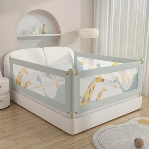 Moderna Barriera di Protezione in Metallo per Lettino e Box per Bambini - Uso in Camera da Letto/Soggiorno - Product Image 2