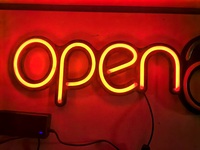 LED-Neon-Schild mit Netzteil für Geschäftsfenster, Restaurant, Bar, Salon, Ladenfront