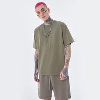 Kaos Oblong Pria Lengan Pendek Musim Panas Kaos Pria Polos untuk Desain Cetak Logo Kustom Label Pribadi Hangtag