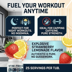 Poudre pré-entraînement sans stimulants avec <span class=keywords><strong>citrulline</strong></span> <span class=keywords><strong>malate</strong></span>, bêta-alanine et bétaine pour des pompes musculaires, une endurance et une force accrues - Product Image 4