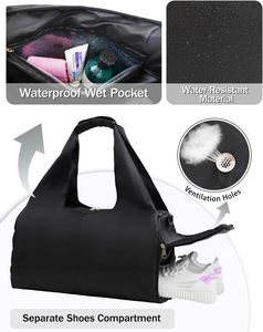<span class=keywords><strong>Sac</strong></span> <span class=keywords><strong>de</strong></span> <span class=keywords><strong>sport</strong></span> pour <span class=keywords><strong>femme</strong></span> avec poche humide et sangle Fashion Weekender avec <span class=keywords><strong>compartiment</strong></span> à chaussures - Product Image 2