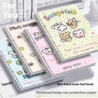 Cuaderno de Dibujos de Perros, Estilo Instagram, Corazón de Chica, Lindo y Animado, Antideslizante, de Hojas Sueltas, Regalo para Estudiantes de Secundaria y Preparatoria, Tamaño B5