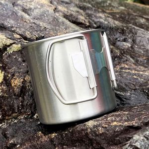 Tasse de montagne personnalisée YS512, tasse de camping en acier inoxydable 304, mug pliable pour le sport en plein air - Product Image 3