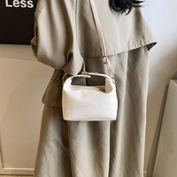 Nouveau Sac à Main Femme Hiver 2026 Couleur Unie Imperméable Grande Capacité |   Sac à bandoulière simple et décontracté |   Mini sac carré