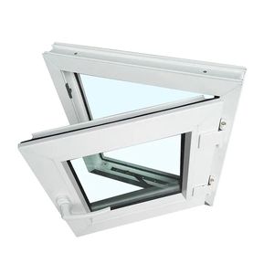 Precio de China, ventanas abatibles de doble acristalamiento de alta calidad, ventanas abatibles exteriores de PVC UPVC con mosquitera - Product Image 3
