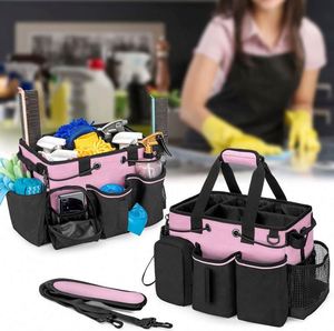 BSCI Factory Large Professional Cleaning Caddy With Detachable Divider Supply Organizer Cleaning <b>Bags</b> for Housekeepers <b>Cleaners</b> - Product Image 5