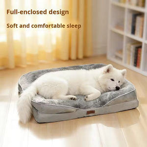 Cama para Perro para Todas las Estaciones, Esponja de Alta Resiliencia, Algodón PP Engrosado, Rectangular, Nido Completo, Cojín de Sofá Extraíble y Lavable, Cama de Invierno - Product Image 2