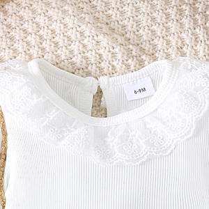 I bambini bianchi dell'autunno 2024 indossano la gonna a fiocco da principessa bordeaux alla moda con collo floreale con cappello abbigliamento Boutique per ragazze - Product Image 3