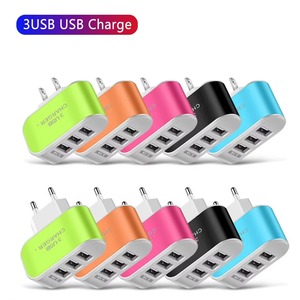 อะแดปเตอร์ชาร์จไฟแบบพกพา 3 พอร์ต USB สำหรับใช้ในโรงแรม ชาร์จเร็ว ใช้ได้กับโทรศัพท์และแท็บเล็ต ขนาดกะทัดรัด พกพาสะดวก - Product Image 1