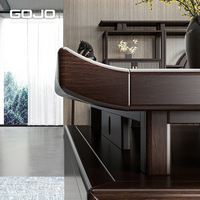 Style chinois luxe PDG bureau en bois massif à la main mortaise Tenon Structure Durable écologique bureau bureau fond armoire