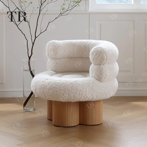 Turri Cloud Couch Esthétique Blanc Berbère Polaire Tissu Salon Meubles Beauté Attente Réception Chaise & Canapé - Product Image 5