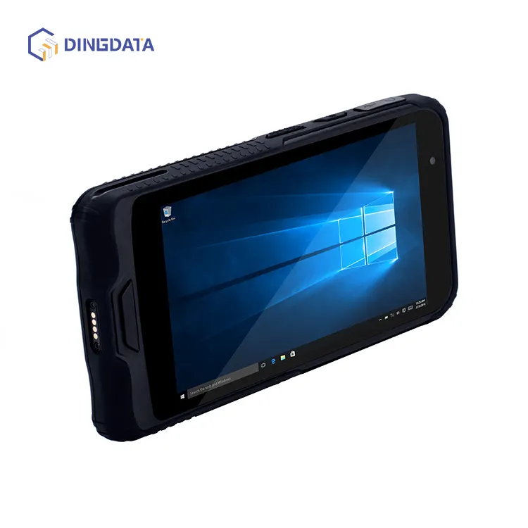 Computadora de mano industrial Terminal PDA Window 10 OS GPS Wi-Fi 4G LTE Lector de escáner de código de barras Intel 64GB IP65 certificado NFC