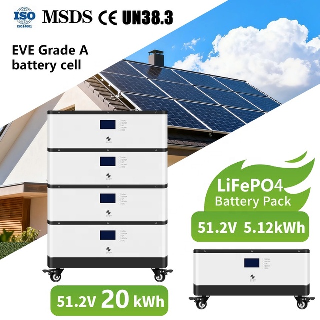51.2V 100AH Stackable Energy Storage Inverter Battery for Home 5kwh EVE Grade a Battery Cell 48V Lifepo4 Solar System Battery