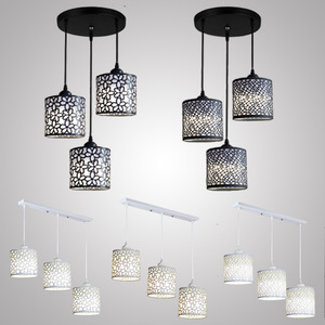 Minimalist Three Head Pendant <b>Light</b> <b>Led</b> Round E26 Home Ceiling Lamp For Dining Room <b>Bar</b> Counter Lighting - Product Image 2
