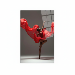 Impresión en Lienzo de Mujer Africana Elegante: Obra de Arte Impresa para Decoración del Hogar, ARTE EN VIDRIO TEMPLADO - Product Image 2