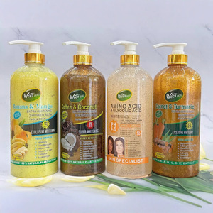 <span class=keywords><strong>Gel</strong></span> <span class=keywords><strong>Douche</strong></span> Hydratant, Éclaircissant et Exfoliant au Lait, Curcuma, Vitamine C, Collagène et Glutathion, 1000 ml - Product Image 2