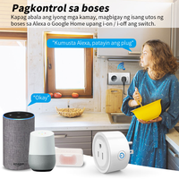 Prise intelligente Wi-Fi LangYeao 10A/16A, prise US, contrôle à distance, minuterie, compatible avec Tuya Alexa Google Home, mémoire de coupure de courant et partage multi-utilisateurs