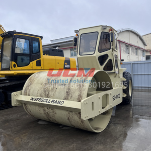 Maquinaria de construcción Ingersoll Rand SD100D usada, compactador de suelo usado original a la venta en el patio - Product Image 2