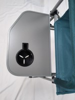 Réalisateur de tube rectangulaire pliable en maille robuste pour l'extérieur avec table d'appoint et pochette de rangement Chaise de camping