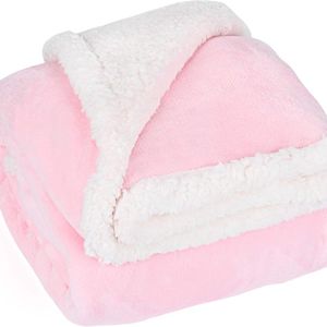 Prêt à expédier couverture super douce en polaire douce avec Sherpa confortable et moelleux chaud pour lit canapé voyage - Product Image 2