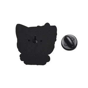 Broches en émail chat 'Écrasé par le fardeau de l'existence', broches chat mignonnes de dessin animé, badges pour sac à dos et revers, bijoux amusants, cadeau pour amis - Product Image 3