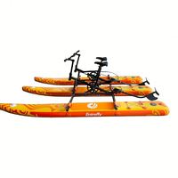 Vélo aquatique gonflable à deux places, style SUP, ponton flottant plat, cadre en aluminium, performance pour rivière, portable, de Chine, Lumark