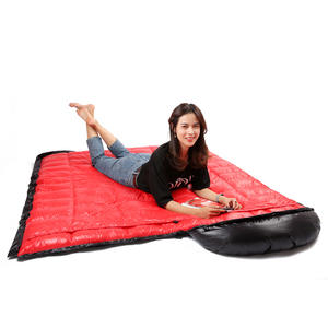 Saco <span class=keywords><strong>de</strong></span> <span class=keywords><strong>Dormir</strong></span> Doble Cuadrado para Adultos, Ultraligero, Tipo Sobre, <span class=keywords><strong>de</strong></span> Nailon 400T, para Camping, Descanso, Abrigado - Product Image 5