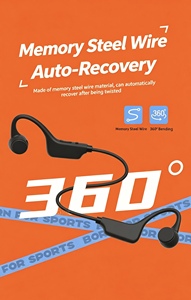 <span class=keywords><strong>IClever</strong></span> Knochenleitungs-Kopfhörer für Kinder Open-Ear Sicherheit IPX-4 Wasserdicht 360° Biegbar Leichtgewicht Kabellos für Mobiltelefone - Product Image 6