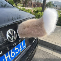 Araba Arka Dekorasyonu Tilki Elektrikli Sallanan Kuyruk Şarj Edilebilir Ses Kontrollü Uzaktan Kumandalı Anime Konvansiyonu Coser Peluş Hareketli Kuyruk