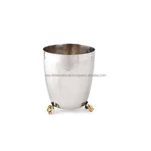 Metal SS Shiny Polished Wine <b>Bucket</b> With Handle Factory Direct Custom Metal <b>Beer</b> <b>Bucket</b> Champagne Cooler - Product Image 3