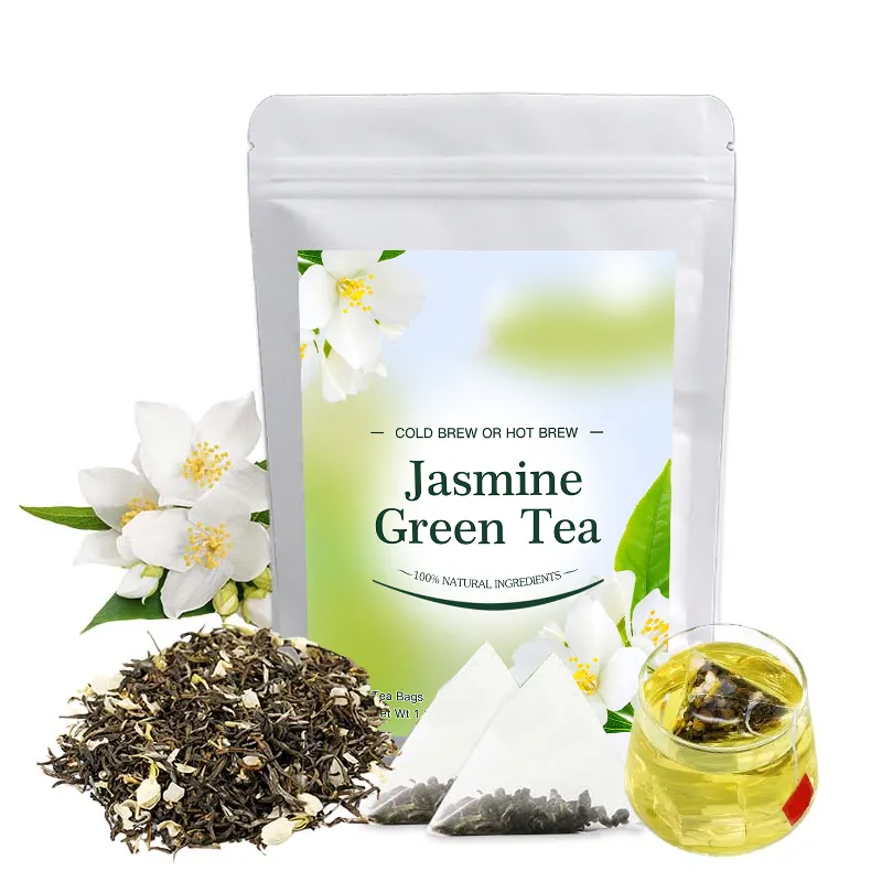 كانساس العضوية عالية الجودة الاسترخاء الشاي شاي أخضر بالياسمين