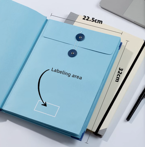 Carpeta de sobres A4 y <span class=keywords><strong>A5</strong></span> expandible con cubierta de papel personalizable para documentos de oficina escolar - Product Image 5