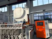 Machine automatique de fabrication de plateaux ronds en aluminium de 6,5 pouces avec cadre en C, moteur ABB LK-T63